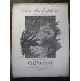 POURNY Charles Valse des Zéphirs Piano Chant XIXe