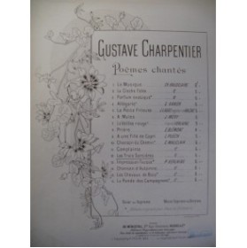 CHARPENTIER Gustave Les 3 sorcières Chant Piano 1902