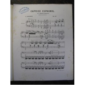 ASCHER Joseph Caprice Espagnol Piano ca1855