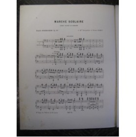 PESSARD Emile Marche Scolaire Piano 4 mains 1892