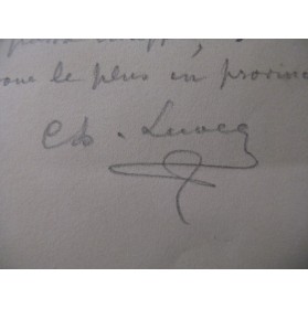 LECOCQ Charles Le Coeur et la Main Opera autographe Lecocq 1882