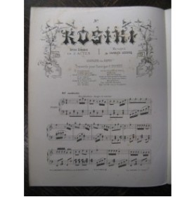 LECOCQ Charles Kosiki No 8 Refus Piano 1876