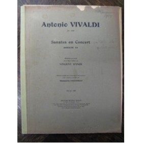 VIVALDI Antonio Sonate VI Violoncelle Cordes 1926