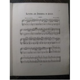 GLUCK C. W. Gavotte Piano 4 mains XIXe