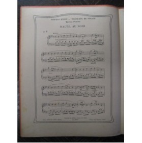 D'INDY Vincent Halte au soir Piano 1921