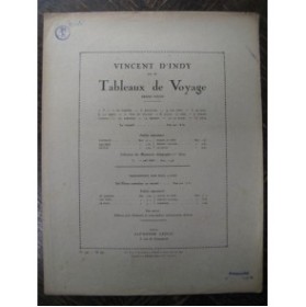 D'INDY Vincent Lac Vert Piano 1921