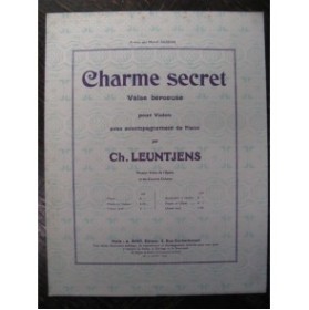 LEUNTJENS Ch. Charme secret Violon Piano 1921