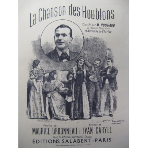 CARYLL Ivan La Chanson des Houblons Chant Piano XIXe