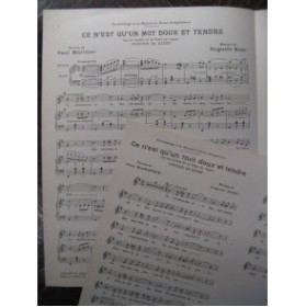 BOSC Auguste Ce n'est qu'un mot Chant Piano 1938