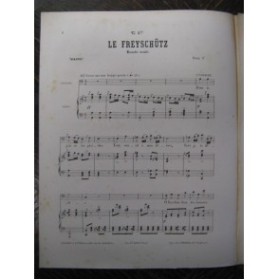WEBER LE Freyschutz No 5 Ronde de Gaspard Chant Piano 1876