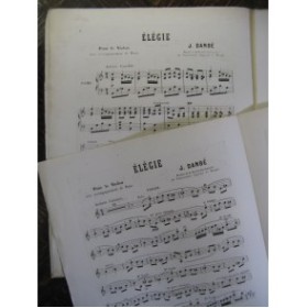 DANBÉ Jules Elégie op 15 Violon Piano XIXe