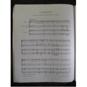 RAMEAU Jean-Philippe L'Impatience Chant Piano 1897