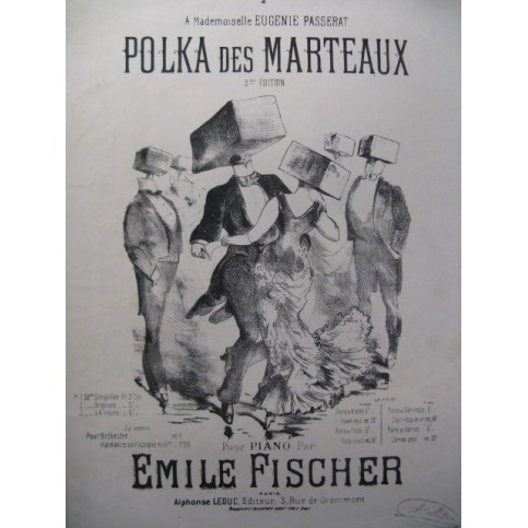 FISCHER Emile Polka des Marteaux Piano XIXe
