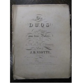 VIOTTI J. B. 3 Duos op.5 pour 2 Violons 1830﻿