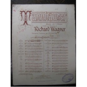 WAGNER Richard Tannhauser No 7 Duo Chant Piano ca1895