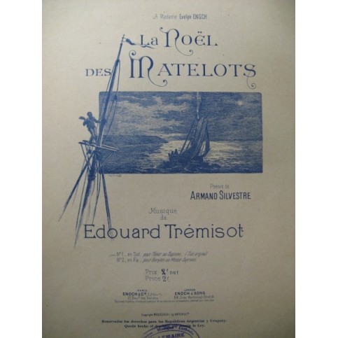 TRÉMISOT Edouard La Noël des Matelots Chant Piano 1896