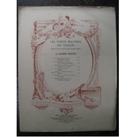 PORPORA Niccola Branle Violon Piano 1909