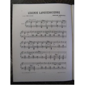 BROUSTET Edouard Légende Languedocienne Piano 1886