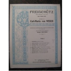 WEBER Freischutz Duetto Chant Piano