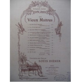 DIEMER Louis 1er Menuet des Dés Piano 1896