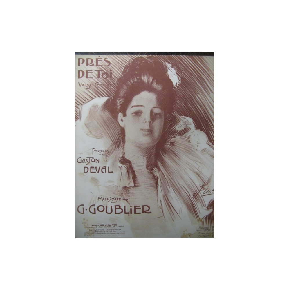 GOUBLIER G. Près de Toi Piano 1907