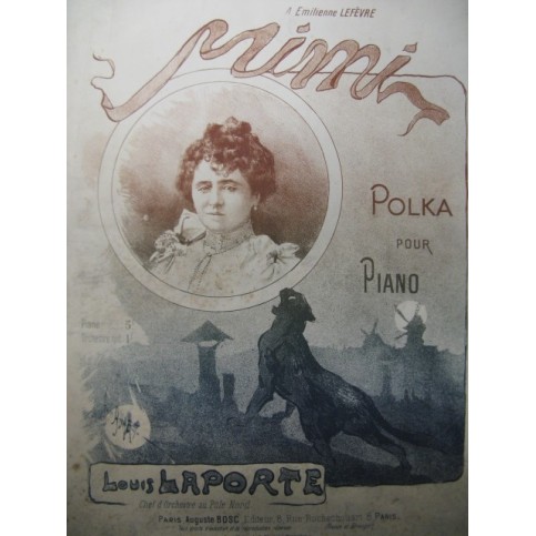 LAPORTE Louis Mimi Polka Piano XIXe