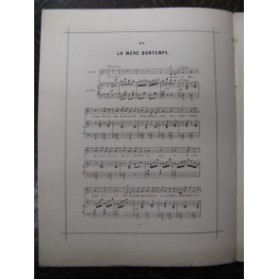 WEKERLIN J. B. La Mère Bontemps Chant Piano XIXe