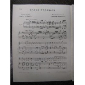 DARCIEUX Francisque 10 Noëls Bressans Chant Piano 1906