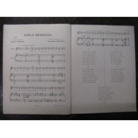 DARCIEUX Francisque 10 Noëls Bressans Chant Piano 1906