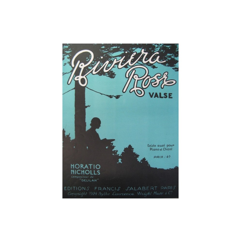 NICHOLLS Horatio Riviera Rose Piano 1924