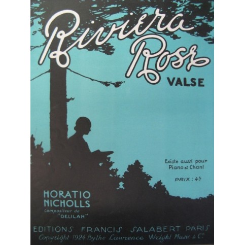 NICHOLLS Horatio Riviera Rose Piano 1924