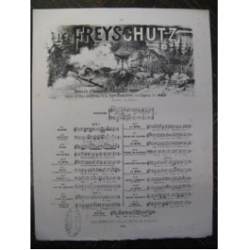WEBER LE Freyschutz No 10 Scène de Gaspard Chant Piano 1876