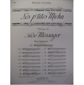 MESSAGER André Les p'tites Michu No 8 Couplets Chant Piano ca1900﻿