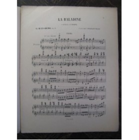 LYSBERG Ch. B. Baladine Piano 4 mains XIXe