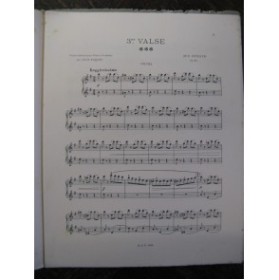 DURAND Auguste Valse No 3 Piano 4 mains 1910