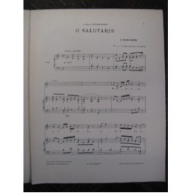 SAINT-SAËNS Camille O salutaris Orgue Chant 1932