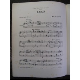 AUBRY G. Manon L. Burret Piano XIXe