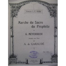 MEYERBEER G. Marche du Sacre Piano