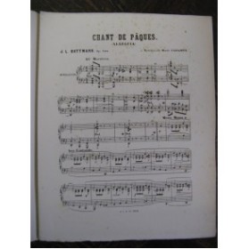 BATTMANN J. L. Chant de Pâques Piano XIXe