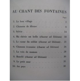 BOLLER Carlo Au Chant des Fontaines Chant Piano