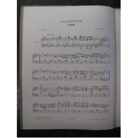 GOUPIL E. Fleurette Piano 1912
