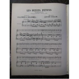 COLLIN Lucien Les Petites Petons Chant Piano XIXe