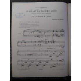 PESSE Maurice La Blanche Laine Piano 1911
