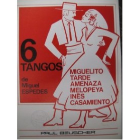 ESPEDES Miguel 6 Tangos Piano 1978