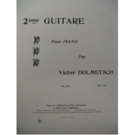 DOLMETSCH Victor 2e Guitare op 123 Piano 1899