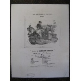 GRISAR Albert Les Laveuses Chant Piano ca1840