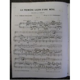 VERRIMST V. F. La Première Leçon Chant Piano XIXe﻿