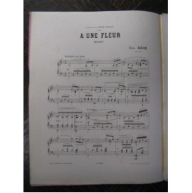 BOHM Carl A une Fleur Piano 1882