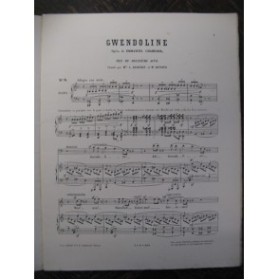 CHABRIER Emmanuel Gwendoline No 8 Chant Piano