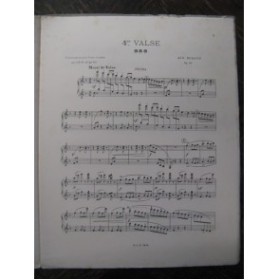 DURAND Auguste Valse No 4 Piano 4 mains 1910